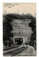 Chaudfontaine Chemin De Fer Le Tunnel Cachet Bruxelles 1908 Htje - Chaudfontaine