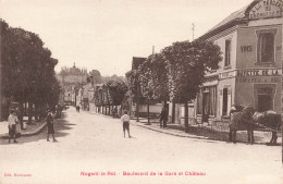 FRANCE - Nogent Le Roi - Boulevard De La Gare Et Château - Edit Morisseau - Animé - Carte Postale Ancienne - Nogent Le Roi