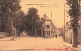 FRANCE - Pougues Les Eaux - Route De Paris Et Rue Jean-Jacques Rousseau - Carte Postale Ancienne - Pougues Les Eaux