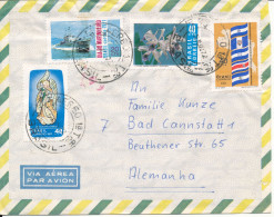 Brazil Air Mail Cover Sent To Germany 5-6-1972 With Topic Stamps Incl. MAP - Luchtpost