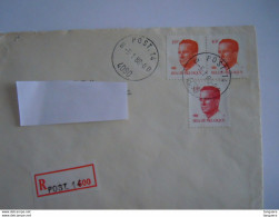 België Belgique Brief Lettre Recommandé Velghe 1988 Post 14 4090 BSD 17 Rijdende Artillerie  - Antwerpen - Cartas & Documentos