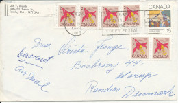 Canada Cover Sent To Denmark 1981 - Brieven En Documenten