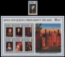 Kaiman-Inseln 2000 - Mi-Nr. 831 & Block 32 ** - MNH - Monarchen - Cayman Islands