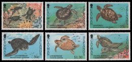 Kaiman-Inseln 1995 - Mi-Nr. 721-726 ** - MNH - Schildkröten / Turtles - Cayman Islands