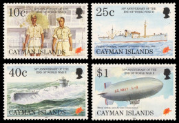 Kaiman-Inseln 1995 - Mi-Nr. 738-741 ** - MNH - Schiffe / Ships - WW II - Cayman Islands