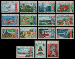 Kaiman-Inseln 1970 - Mi-Nr. 261-275 ** - MNH - Freimarken / Definitives - Cayman Islands