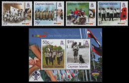 Kaiman-Inseln 2007 - Mi-Nr. 1072-1075 & Block 47 ** - MNH - Pfadfinder / Scouts - Cayman Islands