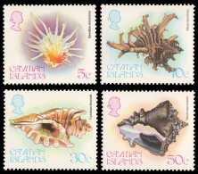 Kaiman-Inseln 1980 - Mi-Nr. 448-451 ** - MNH - Meeresschnecken / Marine Snails - Cayman Islands