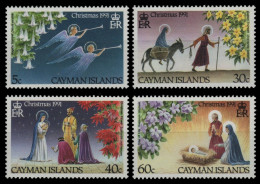 Kaiman-Inseln 1991 - Mi-Nr. 646-649 ** - MNH - Weihnachten / X-mas - Cayman Islands