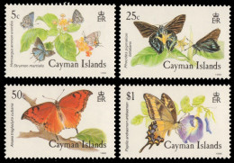 Kaiman-Inseln 1988 - Mi-Nr. 600-603 ** - MNH - Schmetterlinge / Butterflies - Cayman Islands