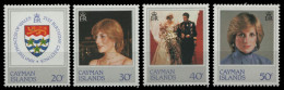 Kaiman-Inseln 1982 - Mi-Nr. 490-493 ** - MNH - Lady Diana - Cayman Islands