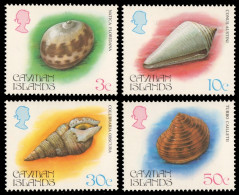 Kaiman-Inseln 1984 - Mi-Nr. 522-525 ** - MNH - Meeresschnecken / Marine Snails - Cayman Islands