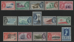 Kaiman-Inseln 1953 - Mi-Nr. 136-150 * - MH - Falz - Queen Elizabeth - Cayman Islands