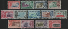 Kaiman-Inseln 1950 - Mi-Nr. 123-135 * - MH - George IV - Cayman Islands