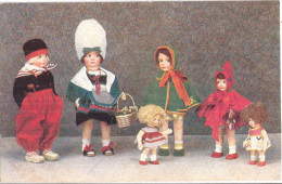 BAMBOLE LENA Color Farbdruck Datiert 14.11.1928 Sehr Gut Erhalten - Puppen