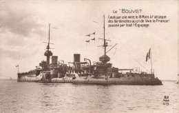 MILITARIA - Matériel - Le Bouvet - Navire De Guerre - Carte Postale Ancienne - Materiaal