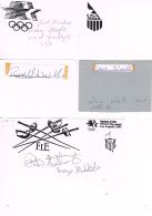 JEUX OLYMPIQUES - AUTOGRAPHES DE MEDAILLES OLYMPIQUES - CONCURRENTS DES ETATS-UNIS  - - Handtekening