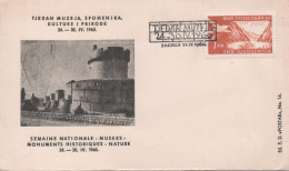 Yugoslavia, Week Of Museums, Monuments, Culture And Nature 1960 - Lettres & Documents