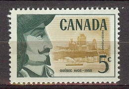 Canada 1958. Fundacion De Quebec . Sc=379 (**) - Nuevos