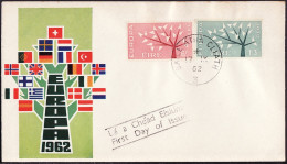 Irlande - Ireland - Irland FDC1 1962 Y&T N°155 à 156 - Michel N°155 à 156 - EUROPA - FDC