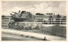 BELGIQUE - Bastogne - Coupole De Tank Avec Dans Le Fond, Le Mardasson - Edit Nels -  Carte Postale - Bastenaken