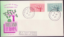 Irlande - Ireland - Irland FDC6 1962 Y&T N°155 à 156 - Michel N°155 à 156 - EUROPA - FDC