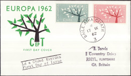 Europa CEPT 1962 Irlande - Ireland - Irland FDC2 Y&T N°155 à 156 - Michel N°155 à 156 - 1962