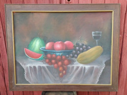 Tableau Nature Morte Aux Fruits - Huiles