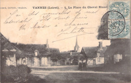 FRANCE - Vannes (loiret) -  La Place Du Cheval Blanc - Carte Postale Ancienne - Autres & Non Classés