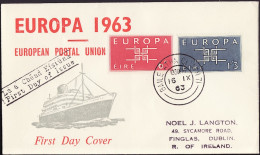 Europa CEPT 1963 Irlande - Ireland - Irland FDC3 Y&T N°159 à 160 - Michel N°159 à 160 - 1963