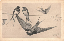 ILLUSTRATEUR - Des Oiseaux Sur Un Fil - Lacroix Seneye - Carte Postale Ancienne - Other & Unclassified