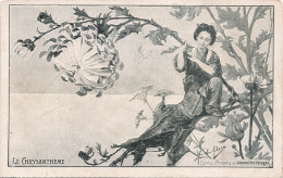 ARTS - Peintures Et Tableaux - Le Chrysanthème - Lellery - Carte Postale Ancienne - Peintures & Tableaux