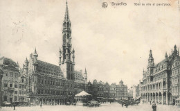 BELGIQUE - Bruxelles - Hôtel De Ville Et Grand'Place - Animé - Nels - Carte Postale - Marktpleinen, Pleinen