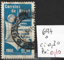 BRESIL 697 Oblitéré Côte 0.30 € - Used Stamps