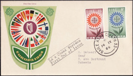 Irlande - Ireland - Irland FDC5 1964 Y&T N°167 à 168 - Michel N°167 à 168 - EUROPA - FDC