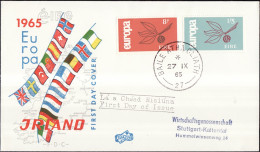 Irlande - Ireland - Irland FDC6 1965 Y&T N°175 à 176 - Michel N°176 à 177 - EUROPA - FDC