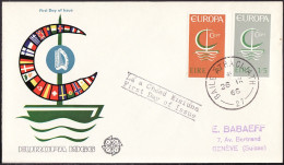 Irlande - Ireland - Irland FDC5 1966 Y&T N°187 à 188 - Michel N°188 à 189 - EUROPA - FDC