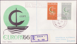 Irlande - Ireland - Irland FDC7 1966 Y&T N°187 à 188 - Michel N°188 à 189 - EUROPA - FDC