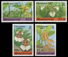 Montserrat 1987 - Mi-Nr. Mi.Nr. 687-690 ** - MNH - Orchideen / Orchids - Montserrat