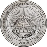 États-Unis, Dollar, The Sovereign Nation Of The Shawnee Tribe, 2004, Flan Mat - Gedenkmünzen