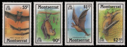 Montserrat 1988 - Mi-Nr. 696-699 ** - MNH - Fledermäuse / Bats - Montserrat