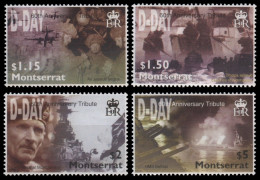 Montserrat 2004 - Mi-Nr. 1261-1264 ** - MNH - Zweiter Weltkrieg - Montserrat