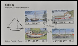 Montserrat 1989 - Mi-Nr. 746-749 - Schiffe / Ships - FDC - Montserrat