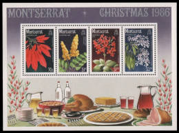 Montserrat 1986 - Mi-Nr. Block 42 ** - MNH - Blumen / Flowers - Montserrat