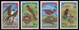Montserrat 1988 - Mi-Nr. 701-704 ** - MNH - Vögel / Birds - Montserrat