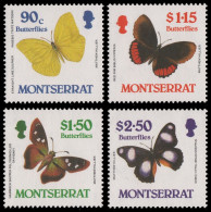 Montserrat 1987 - Mi-Nr. 683-686 ** - MNH - Schmetterlinge / Butterflies - Montserrat