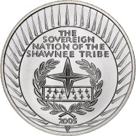 États-Unis, Dollar, The Sovereign Nation Of The Shawnee Tribe, 2005, Flan Mat - Conmemorativas