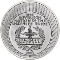 États-Unis, Dollar, The Sovereign Nation Of The Shawnee Tribe, 2009, Flan Mat - Commemorative