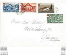 79 - 58 - Fragment Avec Série Pro Patria 1945 - Cachet à Date De Bern 1.9.45. - Briefe U. Dokumente