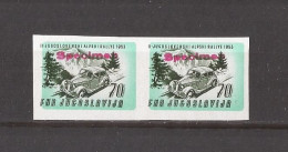 1953 JUGOSLAWIEN JUGOSLAVIJA MOTO AUTO RRRR SPECIMEN SEHR SELTEN - Ongetande, Proeven & Plaatfouten